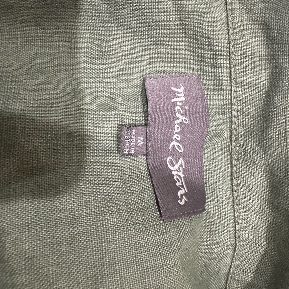 Micheal Stars 100%linen Utility Jacket. Coastal, East Coast, Minimalist - Picture 13 of 13